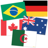 International Flags Accents 4''x6''(10.1cmx15.2cm)