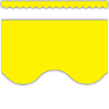 Yellow Scalloped Border Trim, 12pcs 2.75''x35'(6.9cmx10.6m)