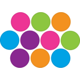 Bright Colors Circles Accents 5 colors,(30 pieces per pack)(6&quot;=15.24cm)