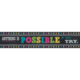 Chalkboard Brights Anything is Possible Banner 8''x39''(20.3cmx99.06cm)