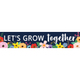Wildflowers Let’s Grow Together Banner 8''x39''(20.3cmx99.06cm)