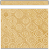 Wonderfully Wild Golden Textile Straight Border Trim, 12pcs 3''x35'(7.6cmx10.6m)