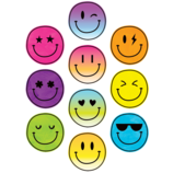 Brights 4Ever Smiley Faces Accents (30pcs) 10 designs,6''approx(15.24cm)