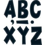 Black Stitch 7&quot; Fun Font Letters (120pcs)