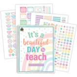 Pastel Pop Lesson Planner ( 160 pgs and 340 stickers)