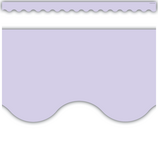 Lavender Scalloped Border Trim, 12strips 2.75''x35''(6.9cmx88.9cm), total (35'=10.6m)