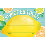 Lemon Zest Sweet Birthday Awards (21.5cmx13.9cm)(25pcs)