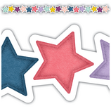 Oh Happy Day Stars Die-Cut Border Trim,12pcs 2.75''x35''(6.9cmx88.9cm), total(35'=10.6m)