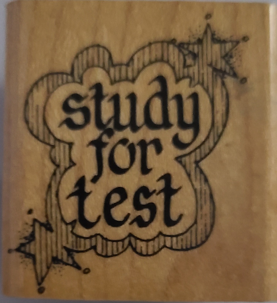 STUDY FOR THE TEST STAMP
