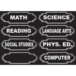 [ASHX19003] Die- Cut Magnets Class Subjects Write-on/wipe-off ( 8 pcs)