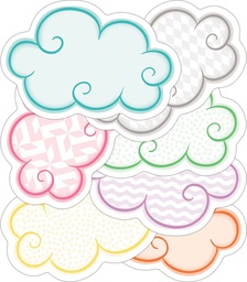 [CDX120528] Up and Away Clouds Mini Colorful Accents Assorted 3.5''x2.3''(8.8cmx5.8cm)  (36 pcs)