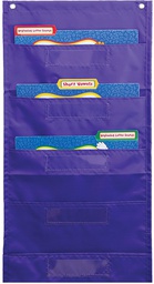 [CDX158563] Purple File Folder Storage Pocket Chart (14''x32'')(35.5cmx81.2cm)