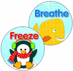 [CDX188052] Freeze and Breathe Two-Sided Decoration  (15&quot;=38 cm)