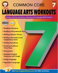 [CD404227] Common Core Language Arts Workouts (7) Book