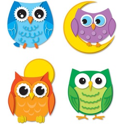 [CDX101046] Colorful Owls Temporary Tattoos (24 pcs)