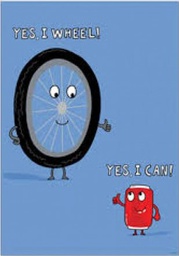 [CTPX8439] YES, I WHEEL! YES, I CAN! SO MUCH PUN! INSPIRE U POSTER 13.3''x19''(33.7cmx48.2cm)