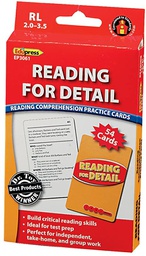 [EP63061] Reading Comprehension Practice Cards: Reading for Detail (Red Level)(54cards)