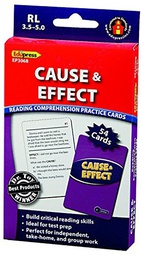 [EP63068] Reading Comprehension Practice Cards: Cause &amp; Effect (Blue Level)