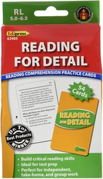 [EPX63405] Reading Comprehension Practice Cards: Reading for Detail (Green Level)