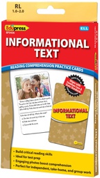 [EP63436] Reading Comprehension Practice Cards: Informational Text (Yellow Level)