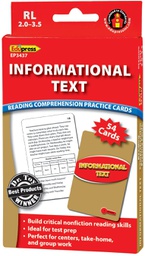 [EP63437] Reading Comprehension Practice Cards: Informational Text (Red Level)(54cards)