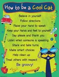 [EP63928] Pete the Cat How to be a Cool Cat Chart 17''x22''(43cmx55cm)