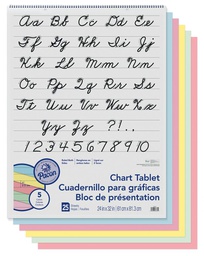[P0074731] CHART TAB ASST COLOR 1IN CUR 24''X32''(60.9cmx81.2cm) (25sheets)
