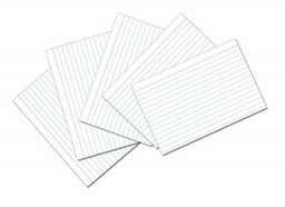 [PX5136] INDEX CARD WHITE 4X6 RULED 80