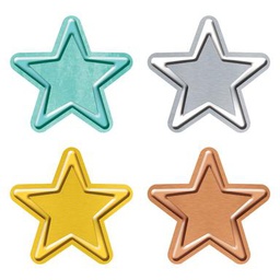 [T10642] I  Metal Stars Accents Variety pack (36 pcs), 5.5''(13.9cm)