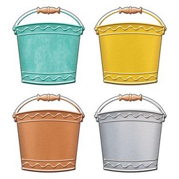 [T10674] I  Metal Buckets Classic Accent Variety pack (6''=15.2cm)(36 pcs)