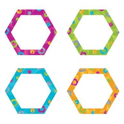 [T10677] Color Harmony Hexa-swirls Accents 5.5'' to 6''(13.9cmx15.24cm) ( 36 pcs)