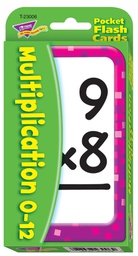 [T23006] Multiplication 0-12 Pocket Flash Cards Two-sided (56cards)