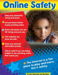 [T38645] Online Safety (Primary) Learning Chart 17''x22''(43cmx55cm)
