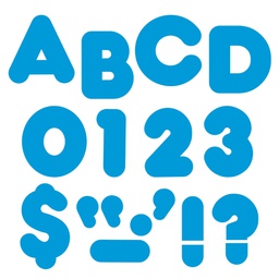 [TX459] Blue 4'' in Casual Uppercase (25cm x 2cm)   (71 characters)
