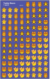 [T46073] Teddy Bears Mini Stickers
