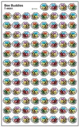[TX46091] Bee Buddies Super Shapes Stickers ( 8 sheets)