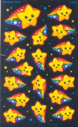 [TX46345] Rainbow Stars Super Shapes Stickers (8 Sheets)