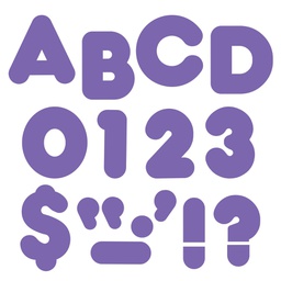 [T470] Purple 4&quot; Casual Uppercase Letters (72pcs)