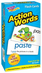 [T53013] Action Words Flash Cards Two-sided (96cards)