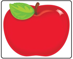 [TX68080] Shiny Red Apple Nametags /Labels Self-Adhesive (7cm)   (36 pcs)