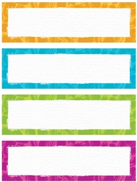 [TX69962] Color Harmony Paint Strokes Nameplates (4designs)(30pcs)