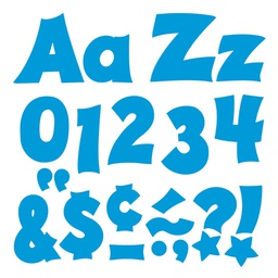 [TX79806] Blue 4&quot; Friendly Combo Letters  25cm x 23cm (225 characters)