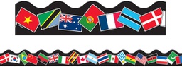 [T91352] World Flags Borders 39' x 2.25&quot; (11.9m x 5.7cm)