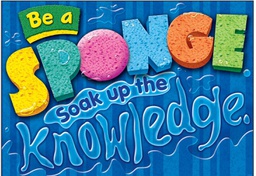 [TA67027] Be a sponge. Soak up the knowledge Poster 13.3''x19''(33.7cmx48.2cm)