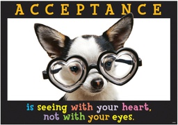 [TAX67126] Acceptance is seeing with your heart,not with your eyes.Poster (48cm x 33.5cm)