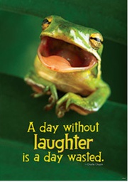 [TAX67282] A day without laughter is a day wasted.Poster (48cm x 33.5cm)