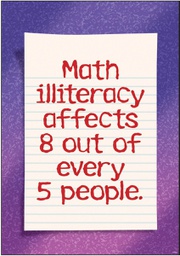 [TAX67368] Math illiteracy affects 8 out of every 5 people.Poster (48cm x 33.5cm)