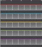 [TCR20750] Black Polka Dots Storage Pocket Chart (32.5 x 36.5)