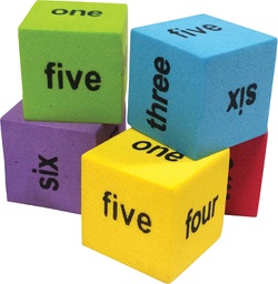 [TCR20822] Colorful Foam Number Word Dice(20pcs)