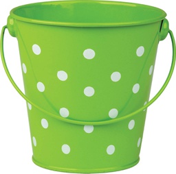 [TCR20824] Lime Polka Dots Bucket